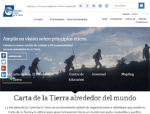 Tablet Screenshot of cartadelatierra.org